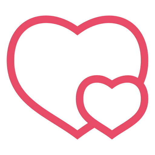 Heart, hearts, love, pink, valentine, valentine's day icon